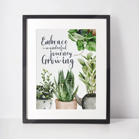 Watercolor Plants Botanical Wall Art Illustration Print Poster Unframed - Picture 6 of 9